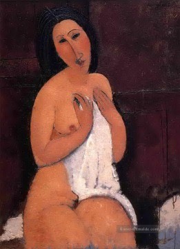  sitzt Galerie - Sitzenden Akt mit einem T Shirt 1917 Amedeo Modigliani